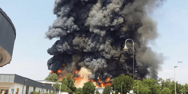 Two arrested over $11m arson attack at Dusseldorf Messe