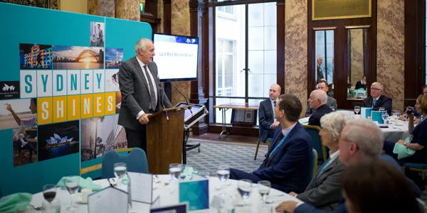 Lord Malloch-Brown speaks for Sydney in London