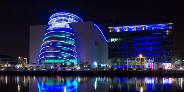 The Convention Centre Dublin flies the flag for Ireland