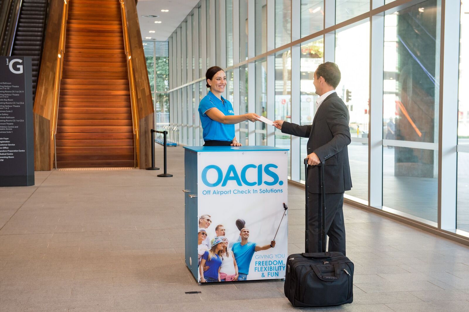 ICC Sydney partners on industry-first trial of mobile airline check-in service
