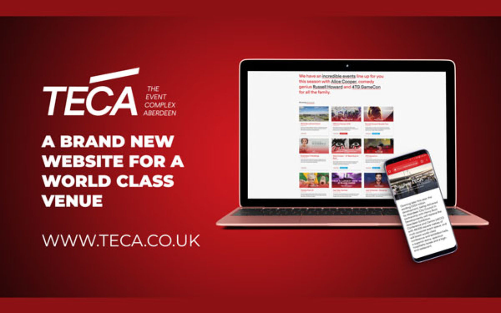 Aberdeen's new venue TECA launches website