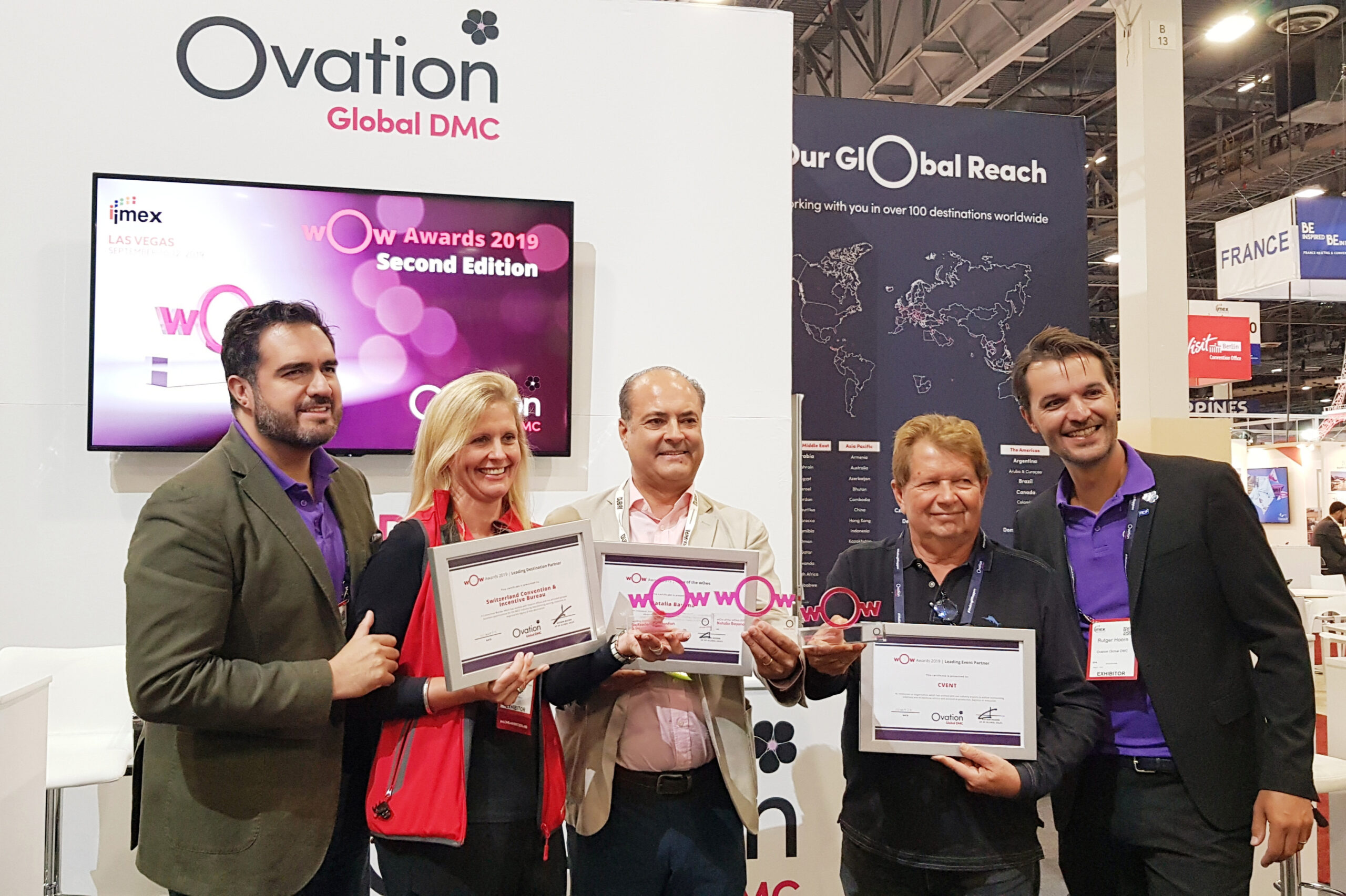 IMEX America wOw of an Ovation for industry influencers