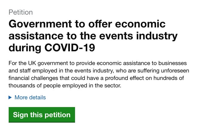 Thousands sign petition for government support in UK