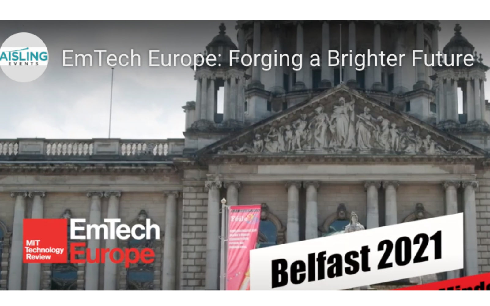 MIT Technology Review's European tech conference to be held as in-person event in Northern Ireland