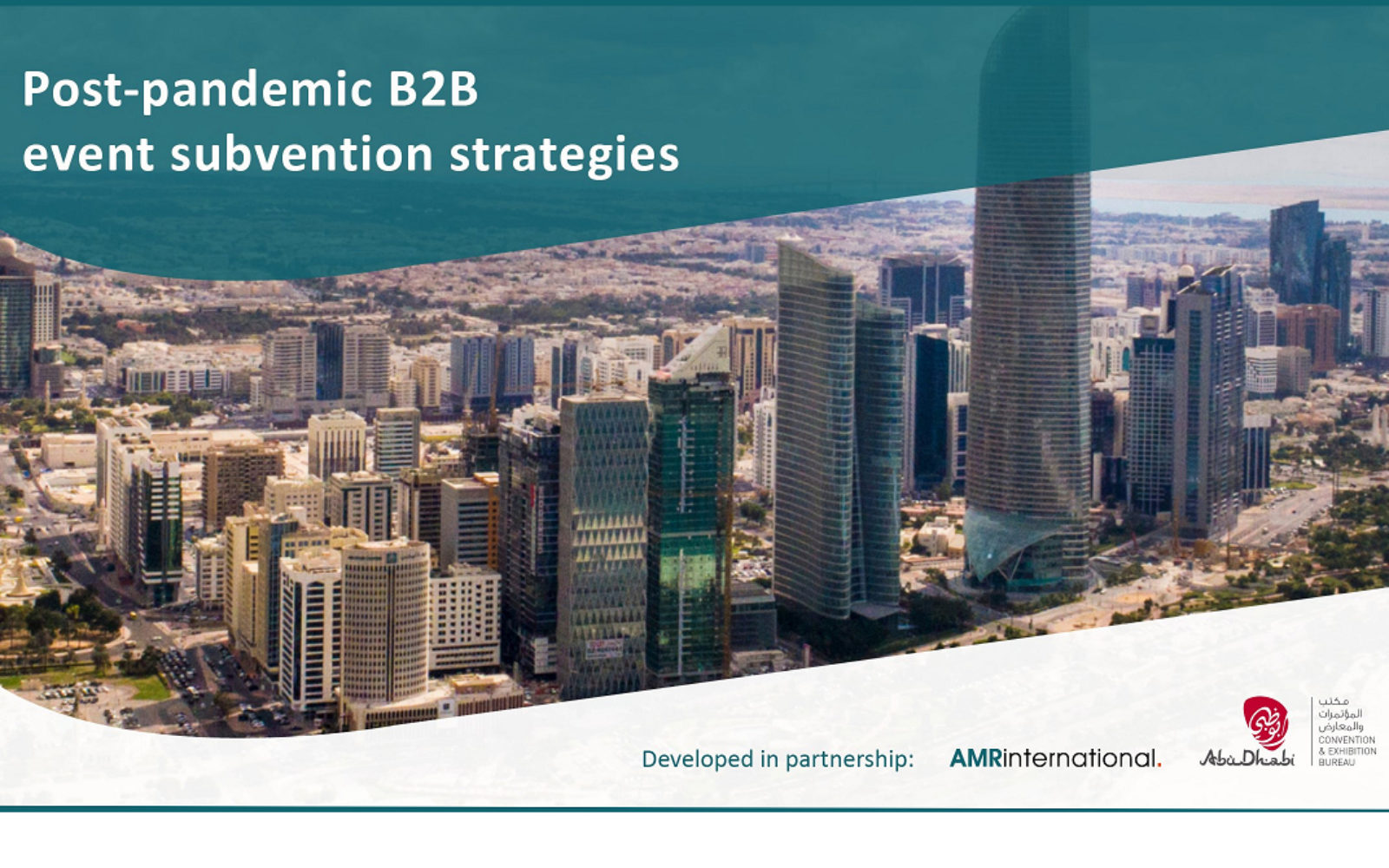 Post-pandemic B2B event subvention strategies White Paper published by AMR International
