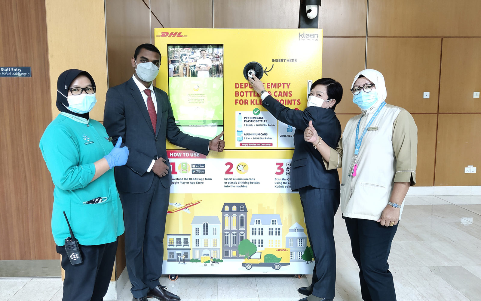 AI-powered recycling tech via vending machines at KLCC
