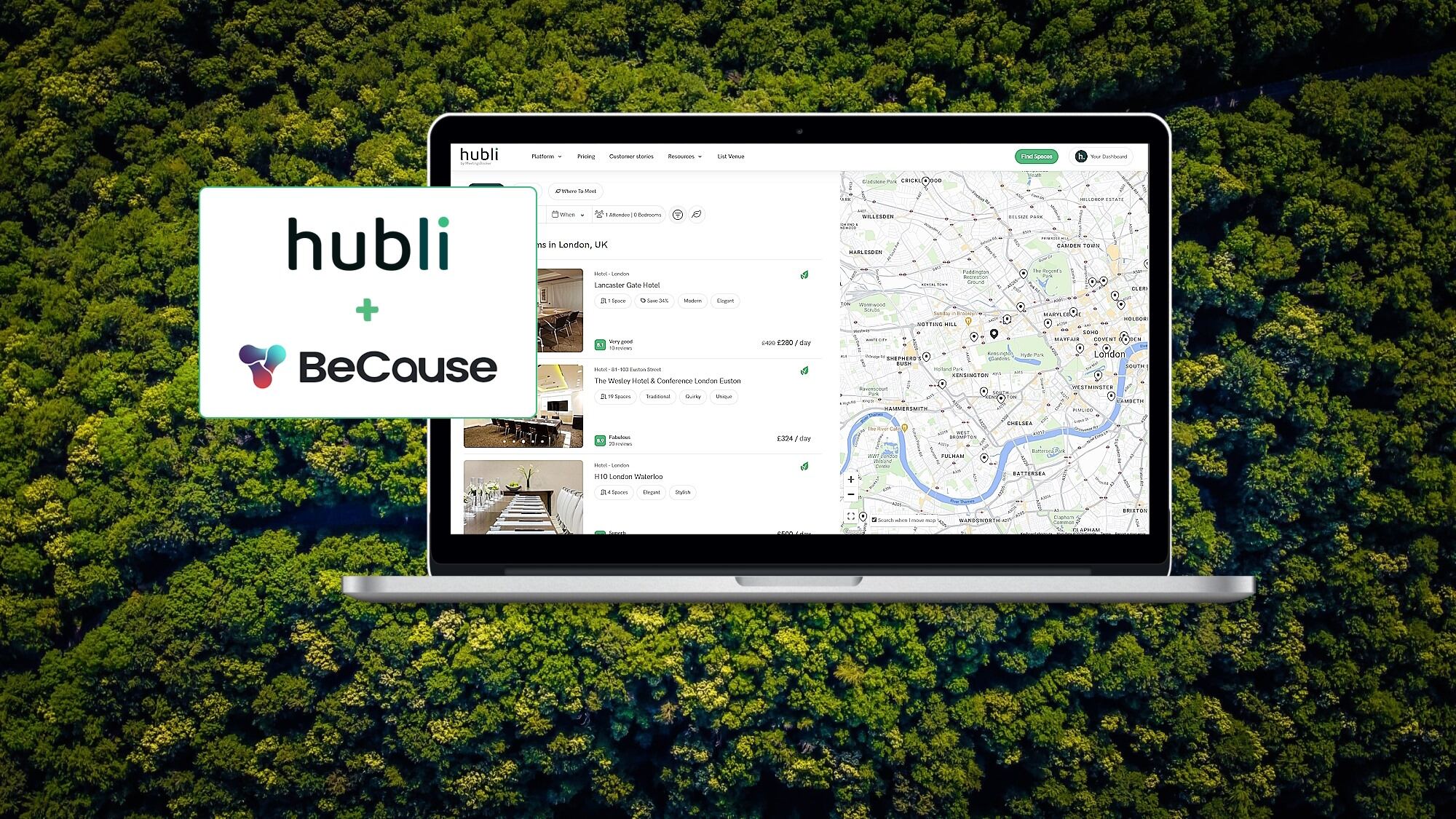 hubli partners with BeCause to power sustainable meetings