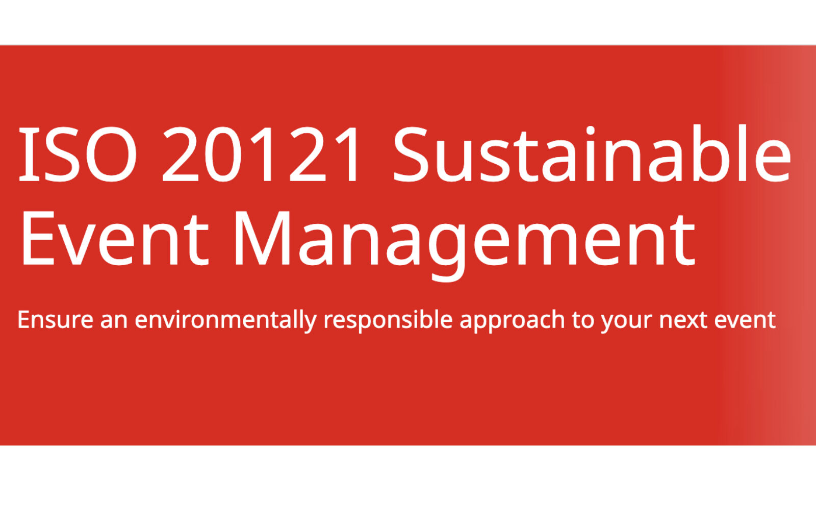 International Monetary Fund ISO 20121 Sustainable Events certified by BSI