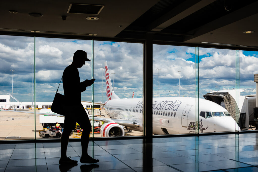 Passenger in Melbourne Airport