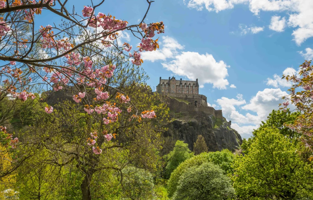 Edinburgh Castle in Spring