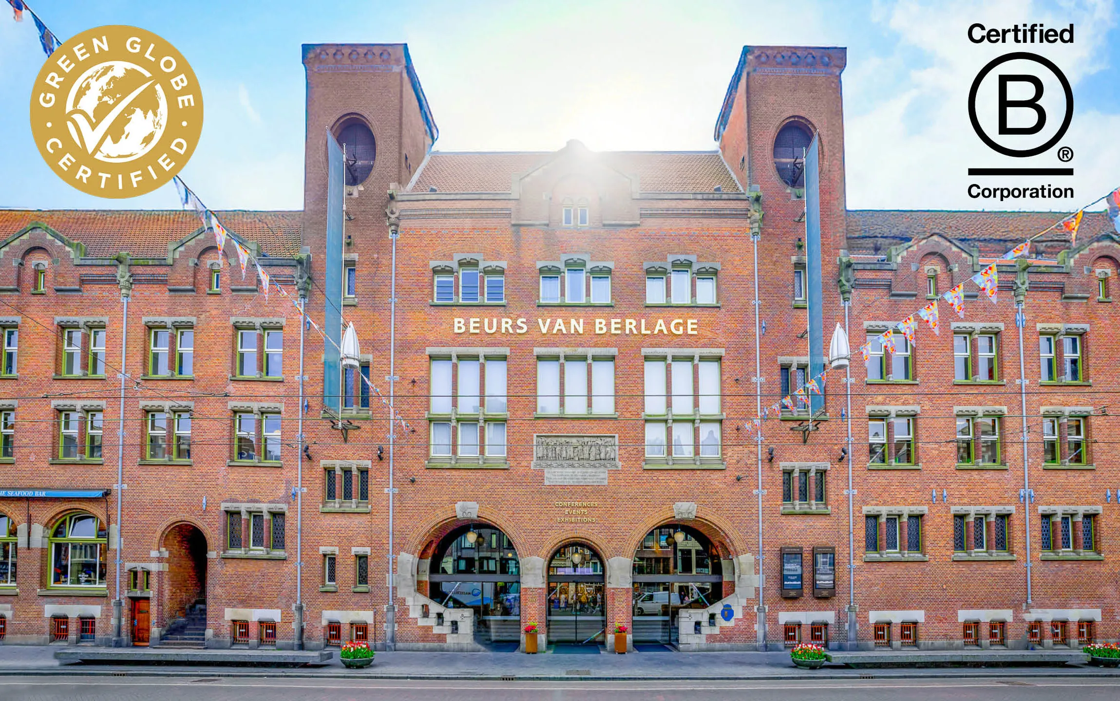Beurs van Berlage becomes a B Corp and achieves Green Globe Gold status